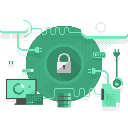 image representing features of server security in UAE